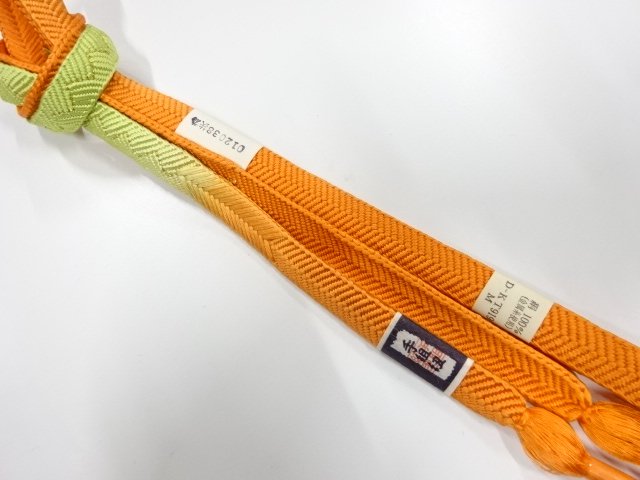未使用品　正絹　手組帯締め